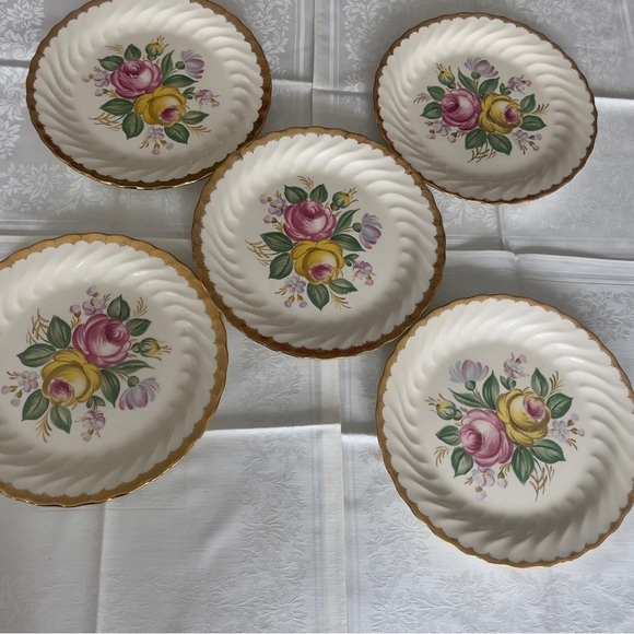 Royal China Quban Dinner Plates, 24K Gold Plates, Easter Lunch Tableware, Gift - Picture 11 of 13